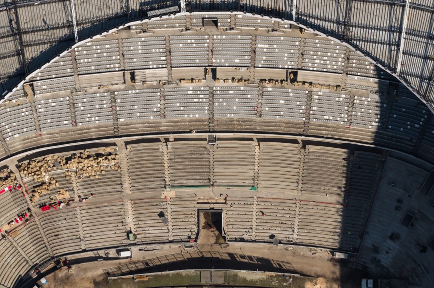 Aerial Views Of Banorte Stadium Ahead 2026 FIFA World Cup