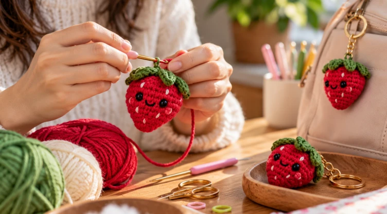 4 ideas de crochet keychain adorables para adornar tu bolso o mochila