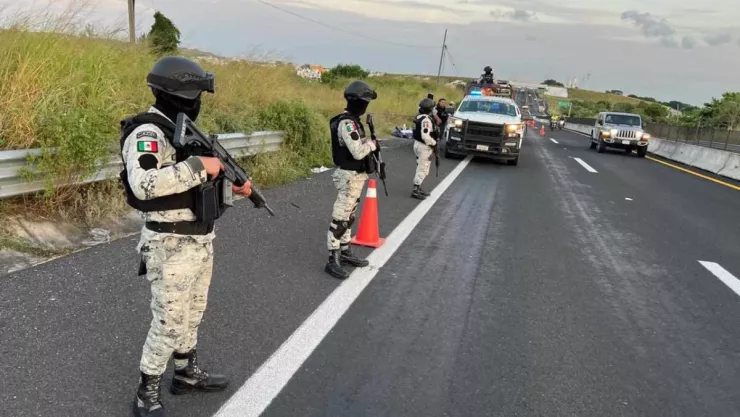 restos humanos en la carretera Veracruz-Cardel 