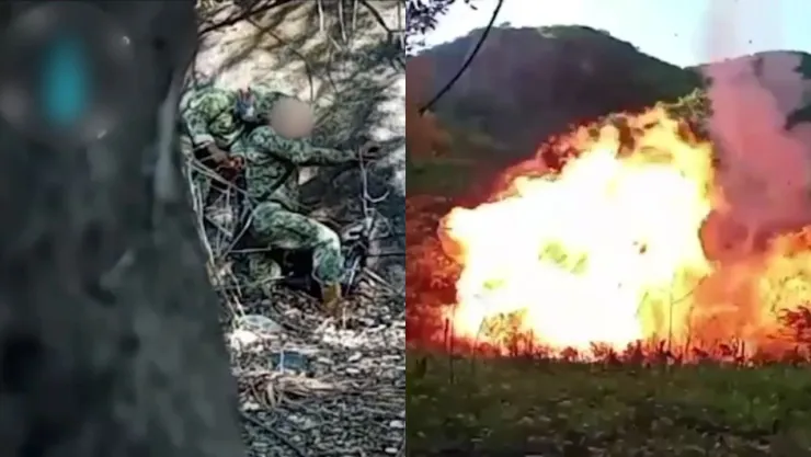 VIDEO: Marina destruye con explosivos un narco laboratorio en Culiacán