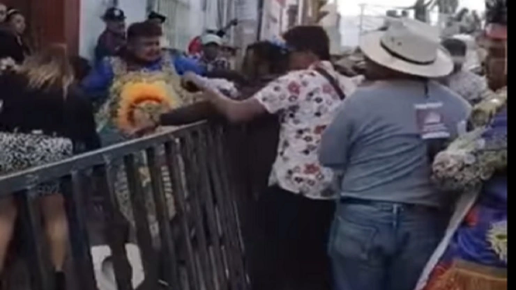 riña en el carnaval de huejotzingo 2023