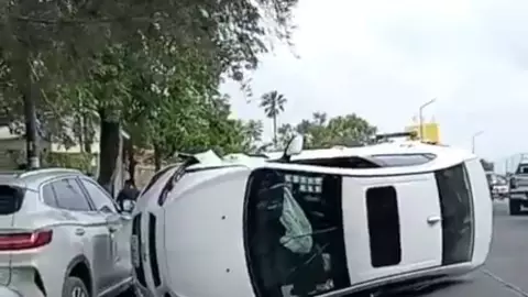 Volcadura automóvil movilización Tehuacán 12 mayo 2026