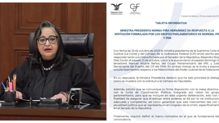 Norma Piña expresa reconocimiento a trabajadores del Poder Judicial
