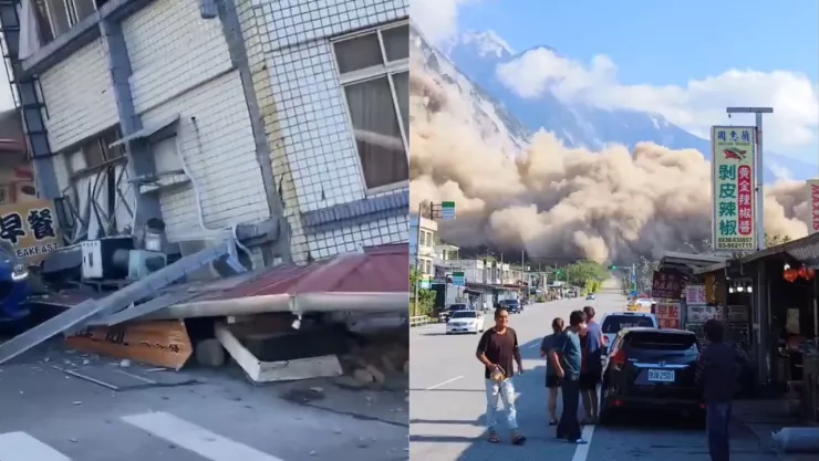 Confirman fuerte sismo de 7.4 en Taiwán y emiten alerta de Tsunami