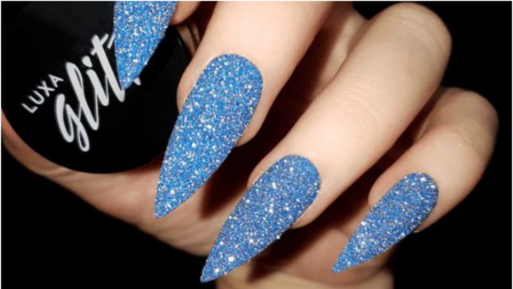 uñas efecto azucar.