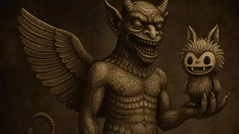 Labubu, el tierno muñeco que podría estar inspirado en Pazuzu, el demonio protector del infierno