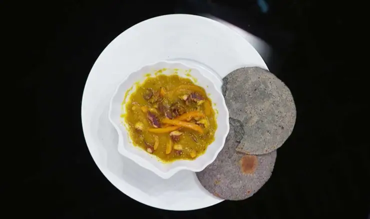 Pulpo en chile morrón