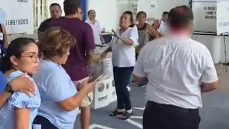 ¡Hay tiro! Elección interna del PAN en Othón P. Blanco termina en pelea y agresión física