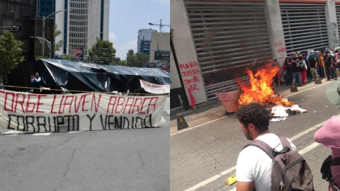 Sigue bloqueo en Reforma.