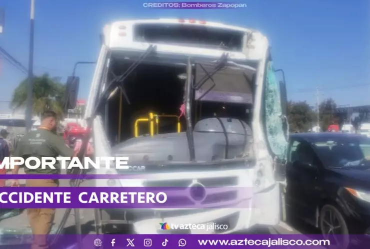 Choque entre dos autobuses deja al menos 37 lesionados sobre carretera a Nogales