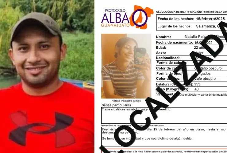 Localizan sin vida a Julián Torres Manzanares y Natalia Pelcastre reportados como desaparecidos en Guanajuato