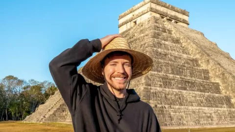 MrBeast en zona arqueológica de México