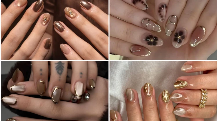 16 diseños de uñas almendradas cortas y aesthetic que te harán lucir sensacional