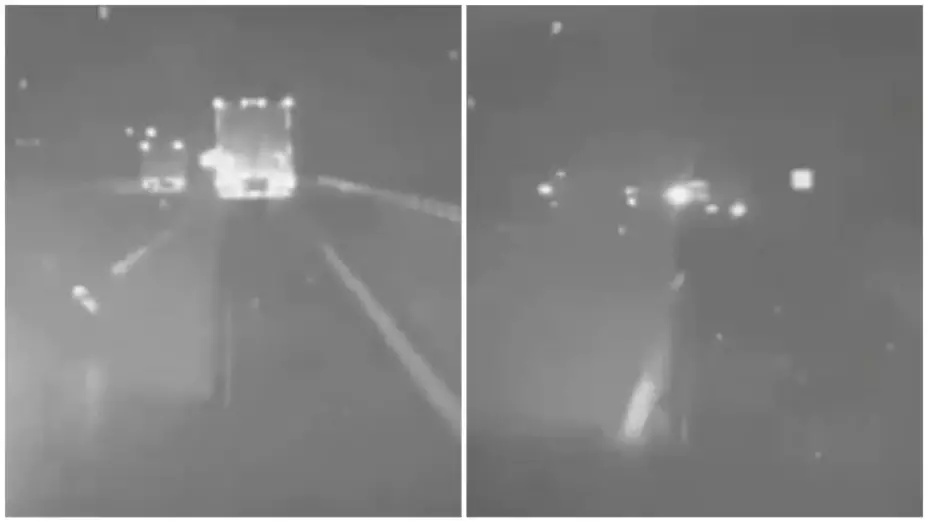 Intento de asalto en carretera Querétaro-Celaya; transportistas embisten a delincuentes (VIDEO)