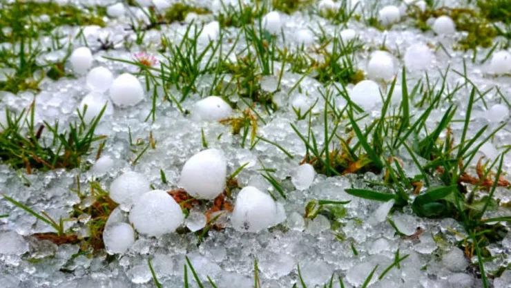 FOTOS: Captan intensa granizada sobre la Recta Seco-Zacatepec; acusan daños en cultivos