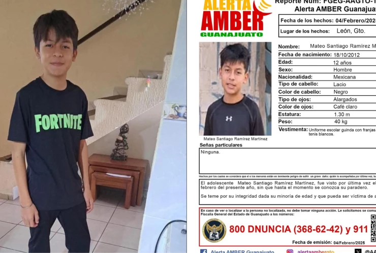 Buscan a Mateo, menor desaparecido en León; familia piden no difundir información falsa, 6 de febrero 2025.png