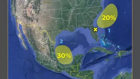 Prevén formación de un área de baja presión cerca de la Península de Yucatán, emiten alerta