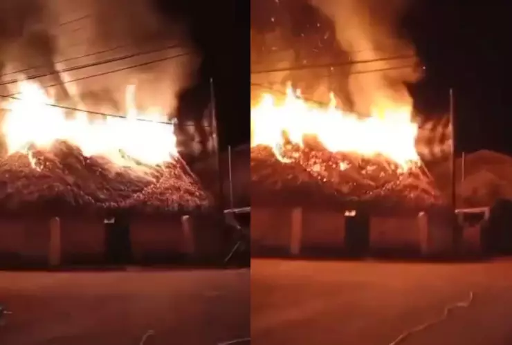 Fuerte INCENDIO consume VIVIENDA en Yucatán; PIROTECNIA sería la presunta causa