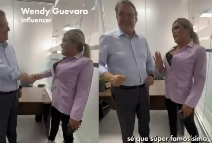 ¡Reunión de alto rango! Marcelo Ebrard se reúne con Wendy Guevara de “Las Perdidas”