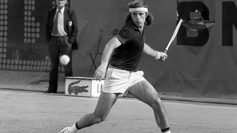 Guillermo Vilas en Roland Garros