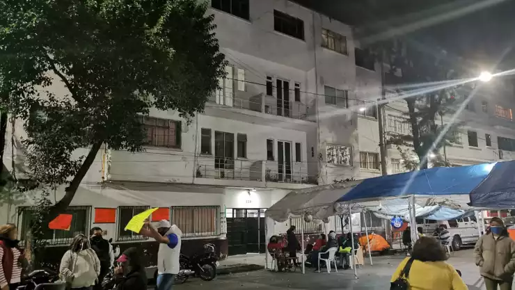 campamento daminificados Antonio Caso col. San Rafael Mientras Dormía 
