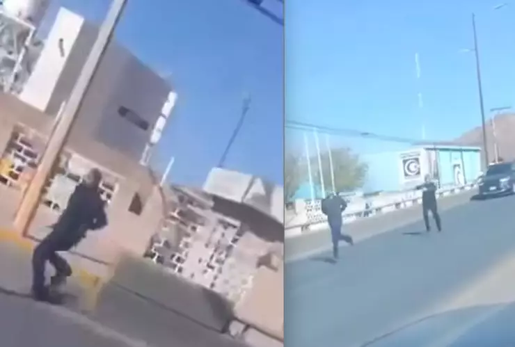 sujeto esposado Chihuahua