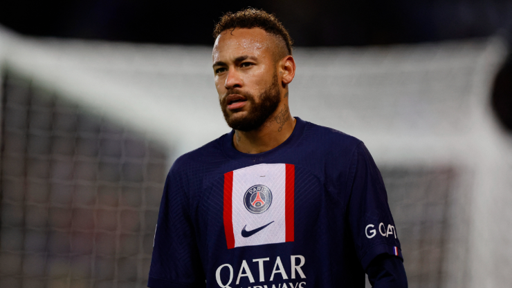 Neymar, en un partido con el PSG