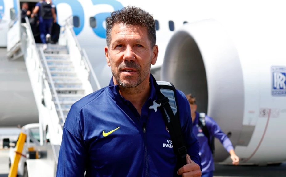 Diego Simeone Ángel Correa Atlético de Madrid