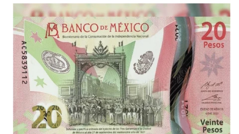 billete de 20 pesos