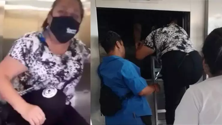 Enfermera jubilada queda atrapada 50 minutos en elevador del IMSS en Cuernavaca.jpg