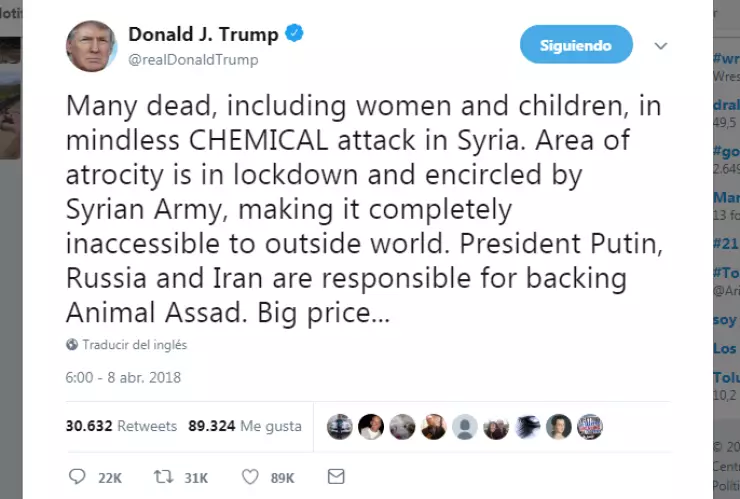 TRUMP REACION TWITTER