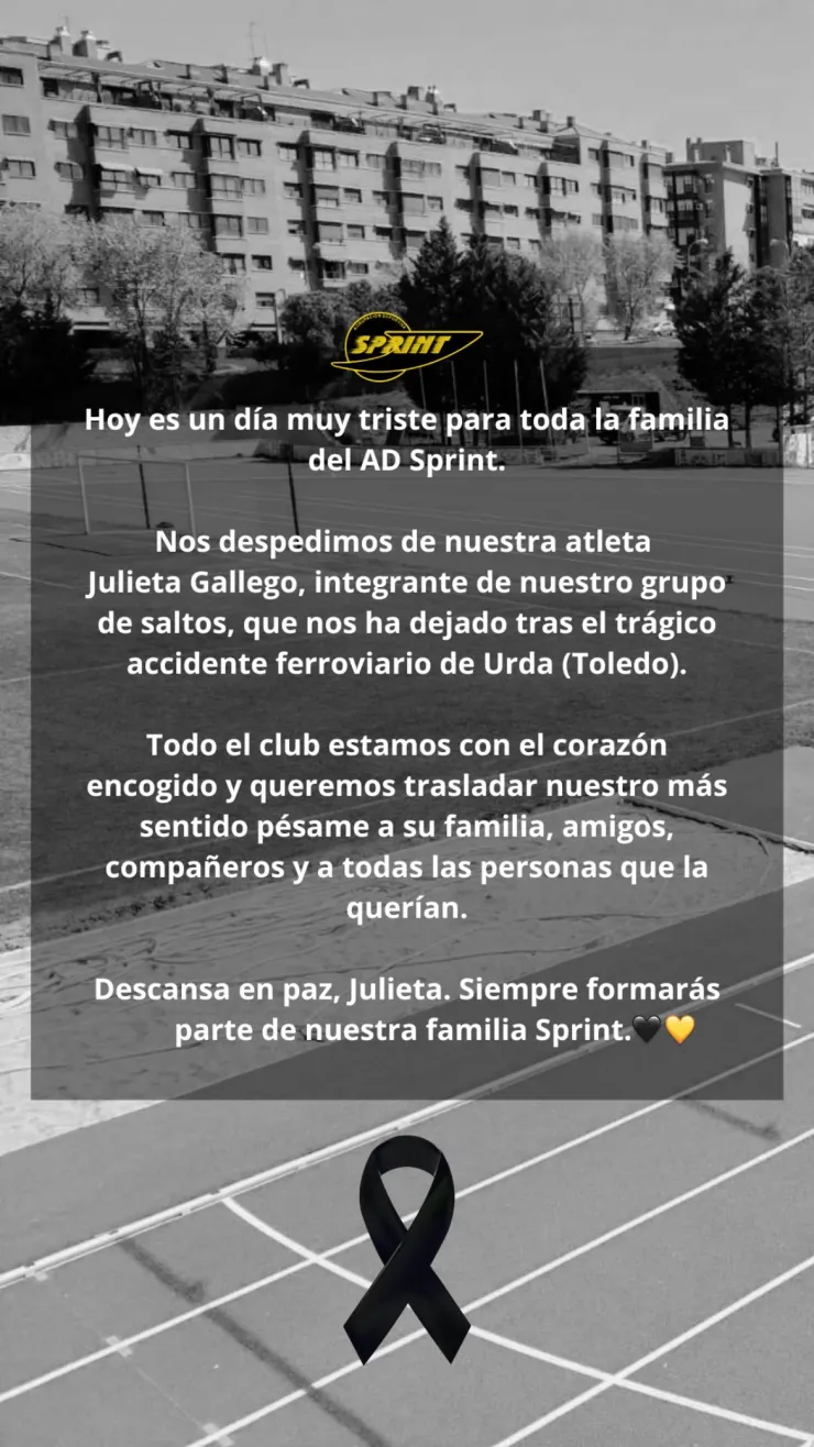 La asociación deportiva a la que pertenecía Julieta Gallego externó sus condolencias
