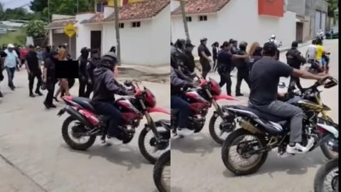 Investigan policías por exhibir desnuda a mujer