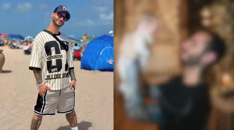 Rayito Así fue la fotografía que compartió cargando un bebé y diciendo que era padre.jpeg