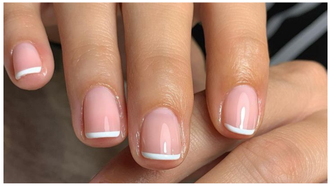 diseño de uñas shelack francesas