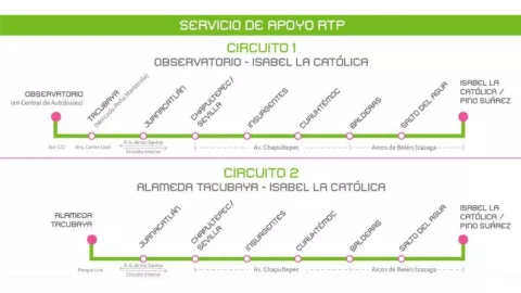 RTP apoyará a usuarios en el cierre del segundo tramo de Línea 1 del Metro CDMX