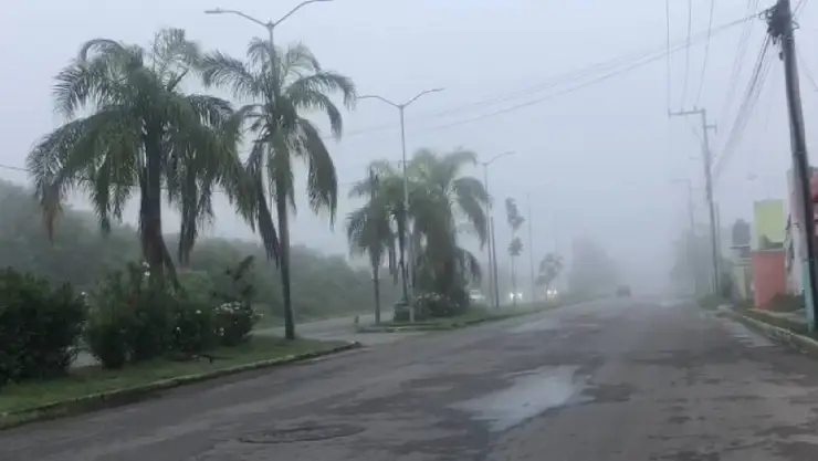 Neblina sorprende el sur de Quintana Roo, así se vio la mañana de este 2 de octubre