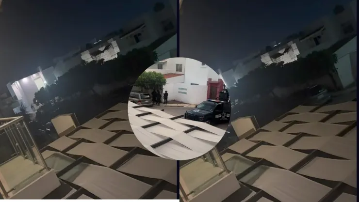 Vecino de Bugambilias hace un en vivo en Tik Tok en Culiacán. .jpg