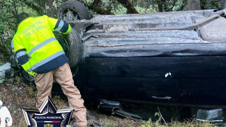 Accidente vial en carretera 120 5 de abril