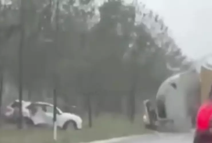 Choque múltiple paraliza la autopista Amozoc-Perote hoy 25 de junio de 2024