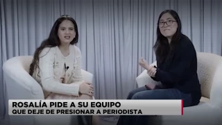¿Qué hizo Rosalía por una periodista?