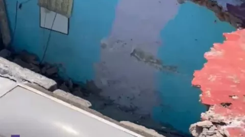 Derrumbe de vivienda en la colonia El Campesino: Dos mascotas quedaron atrapadas