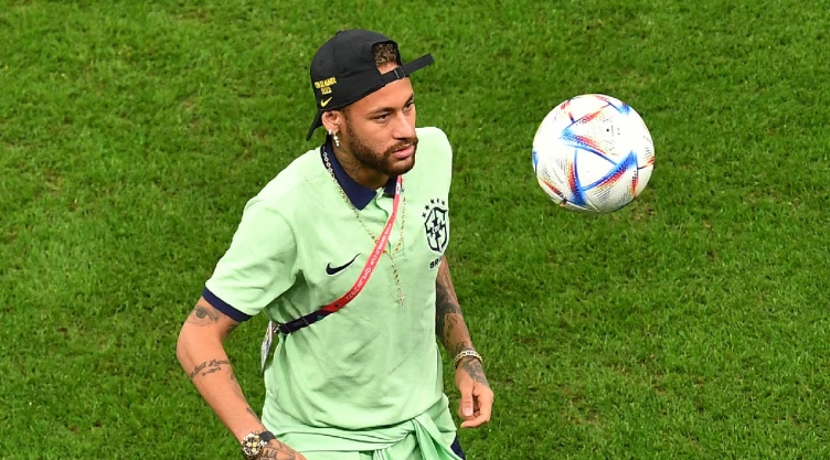 Neymar con la selección de Brasil