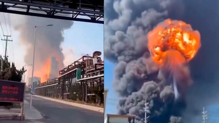 ¡Alerta en China! Explosión de planta química de Shandong deja posibles fugas tóxicas | VIDEO