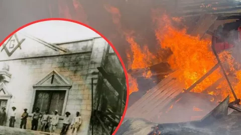 Incendio en logia masónica de Tijuana