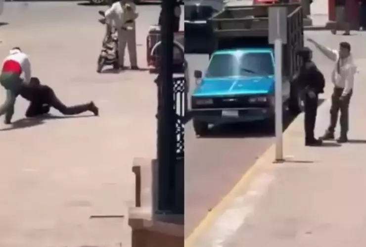 Sujeto golpea a policía de tránsito tras levantarle una multa en Calpulalpan, Tlaxcala