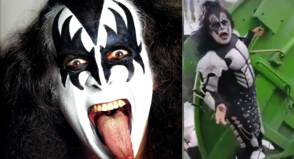 trabajador de limpieza kiss gene simmons