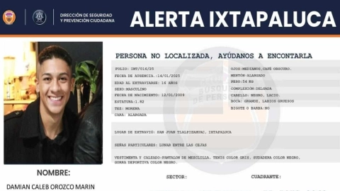 ALERTA AMBER: ¡URGENTE! Damián Caleb Orozco Marín desapareció en el Edomex