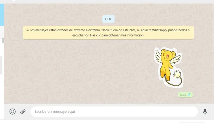 WhatsApp Web stickers