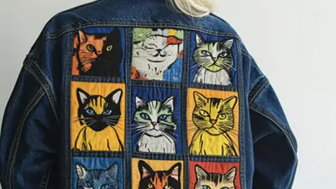 Idea de pintura textil en la parte trasera de tu chamarra